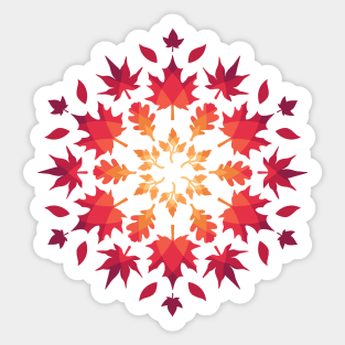 Autumn Sunburst Sticker